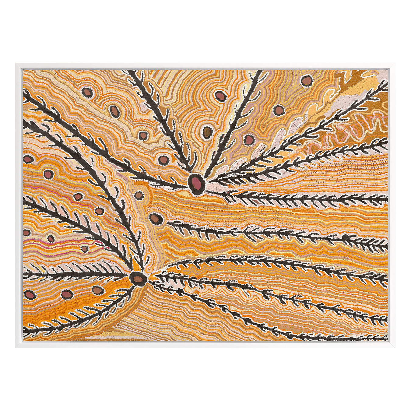 Wakirlpirri Jukurrpa Ochre Canvas Wall Art