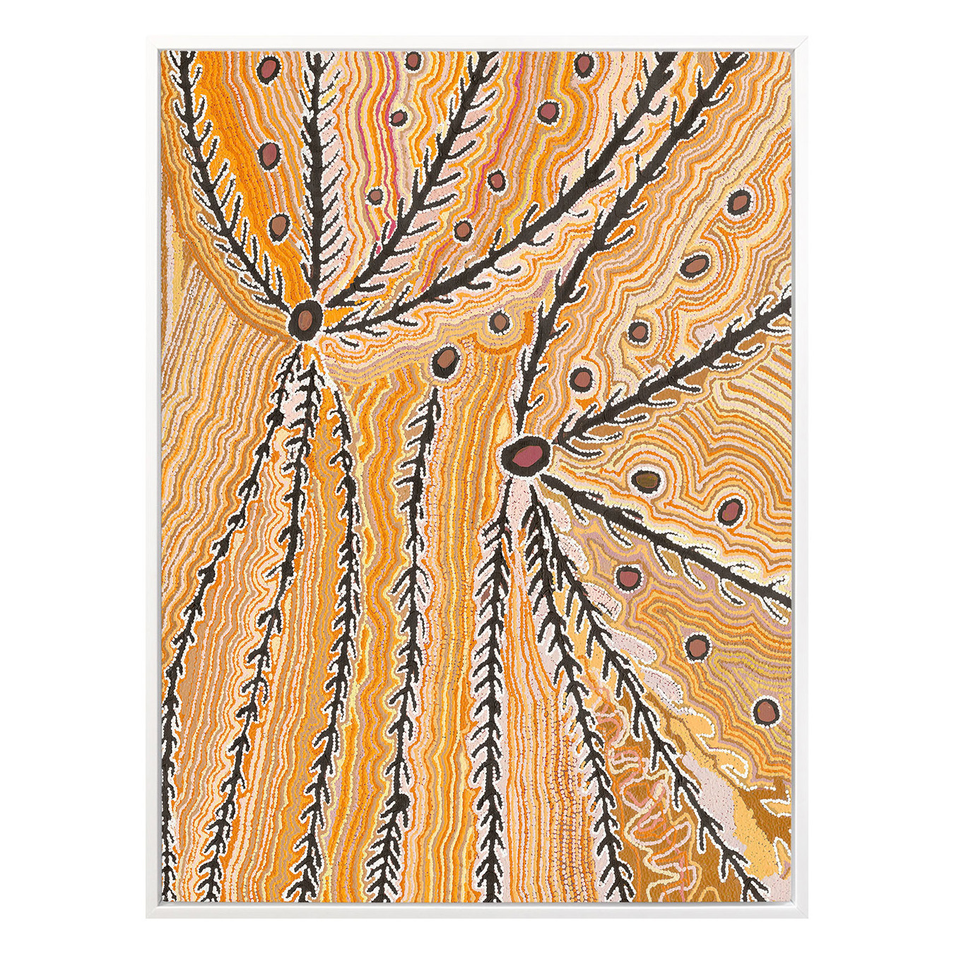 Wakirlpirri Jukurrpa Ochre Canvas Wall Art