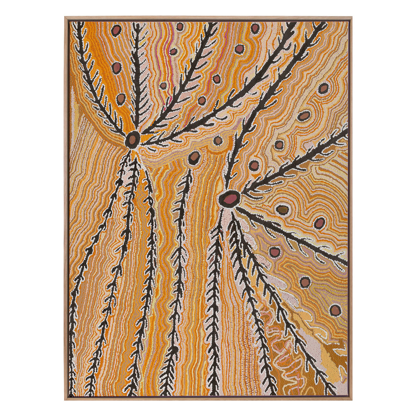 Wakirlpirri Jukurrpa Ochre Canvas Wall Art
