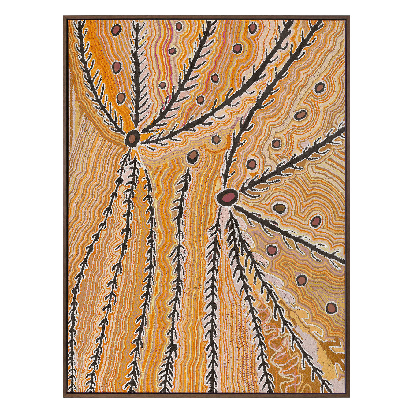 Wakirlpirri Jukurrpa Ochre Canvas Wall Art