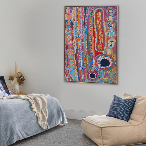 Alcove Studio Malikijarra Jukurrpa Canvas Wall Art | Temple & Webster