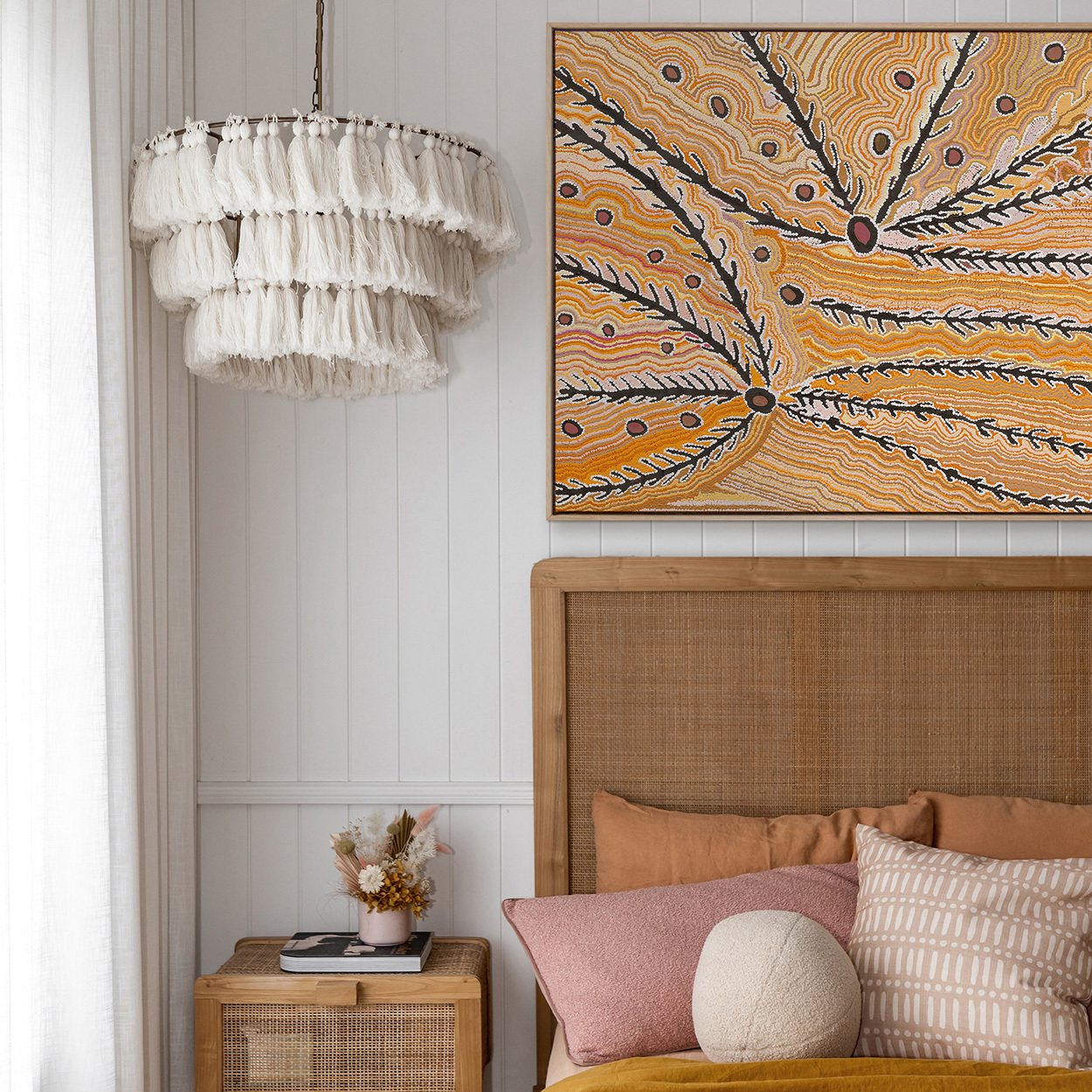 Wakirlpirri Jukurrpa Ochre Canvas Wall Art