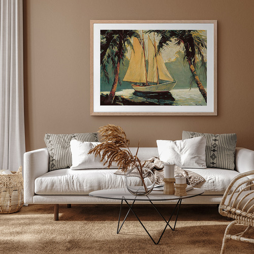 Golden Sails Printed Wall Art