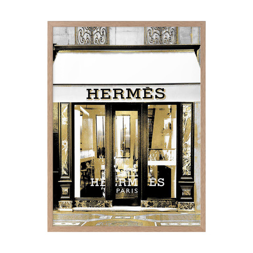 Hermes in Gold Printed Wall Art