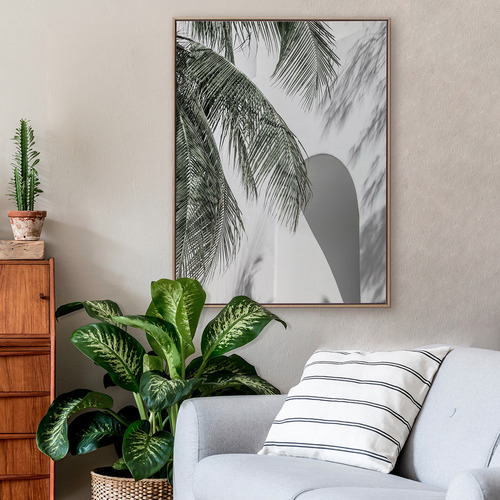 Palm Shadows Printed Wall Art