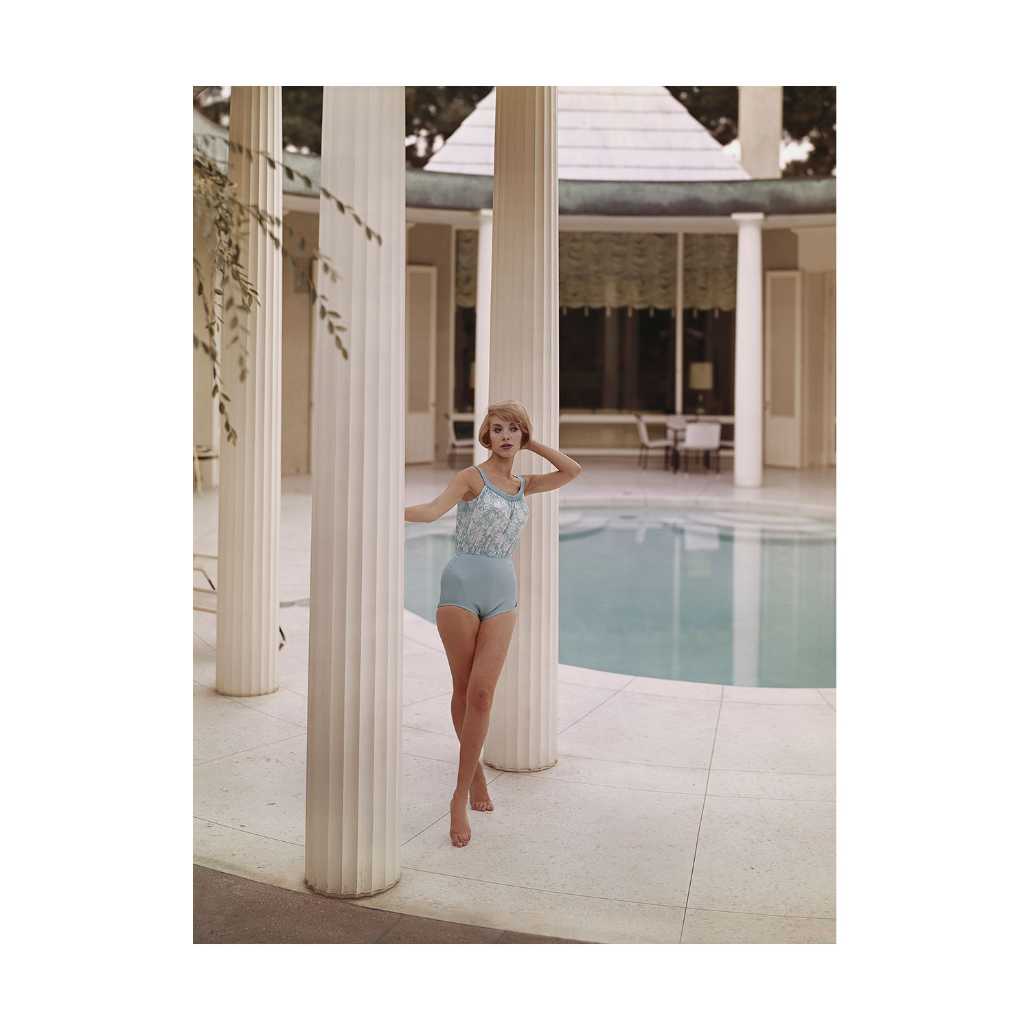 Poolside Glamour I Printed Wall Art