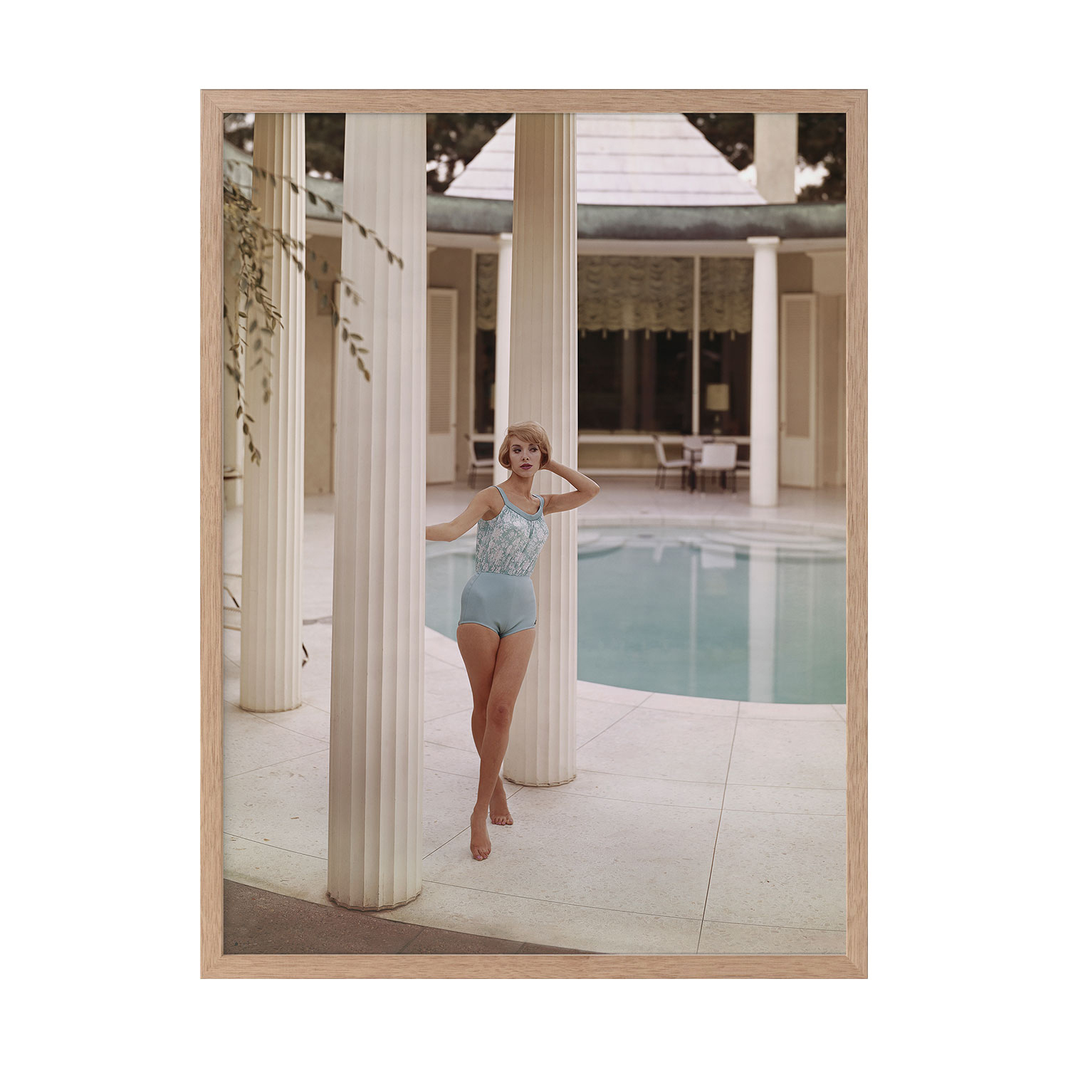 Poolside Glamour I Printed Wall Art