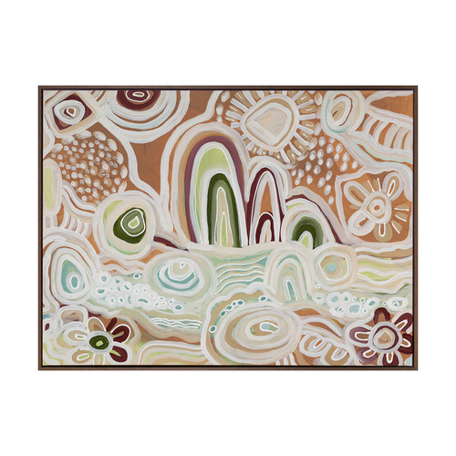 Alcove Studio River Country Tan Canvas Wall Art Temple & ster