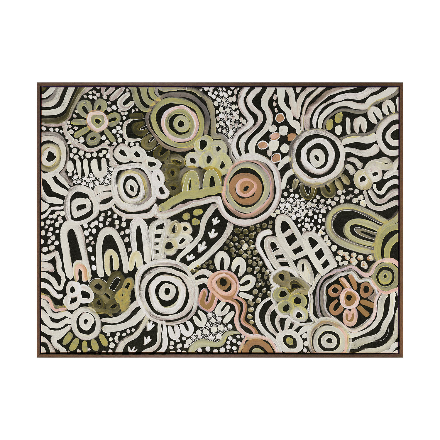 Connectedness Green I Canvas Wall Art