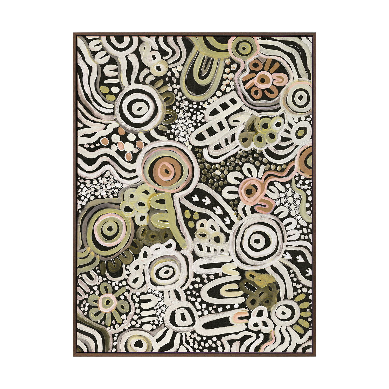 Connectedness Green I Canvas Wall Art