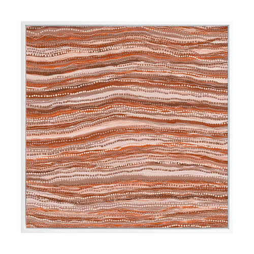 Dhaagun Red Canvas Wall Art