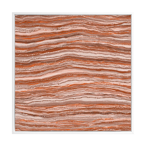 Dhaagun Red Canvas Wall Art