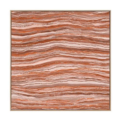 Dhaagun Red Canvas Wall Art