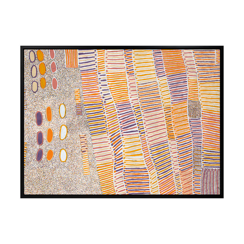 Lupul Jukurrpa Orange Canvas Wall Art