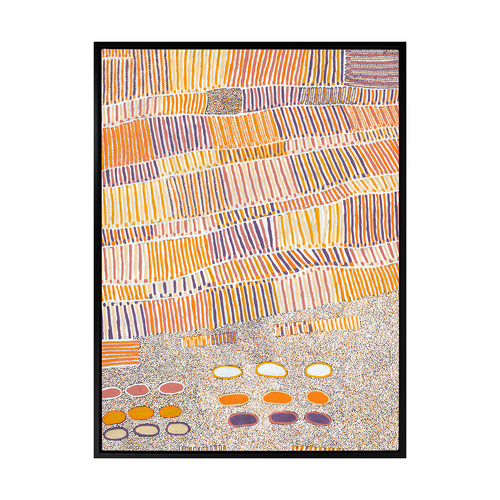 Lupul Jukurrpa Orange Canvas Wall Art