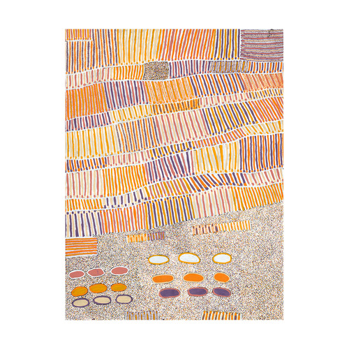 Lupul Jukurrpa Orange Canvas Wall Art