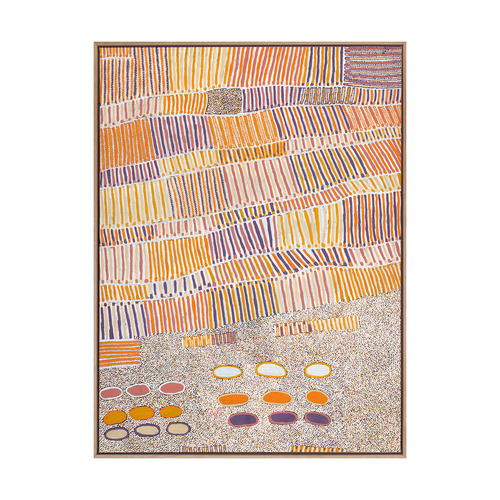 Lupul Jukurrpa Orange Canvas Wall Art