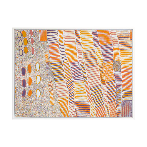Lupul Jukurrpa Orange Canvas Wall Art