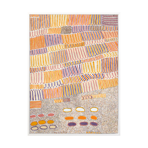 Lupul Jukurrpa Orange Canvas Wall Art