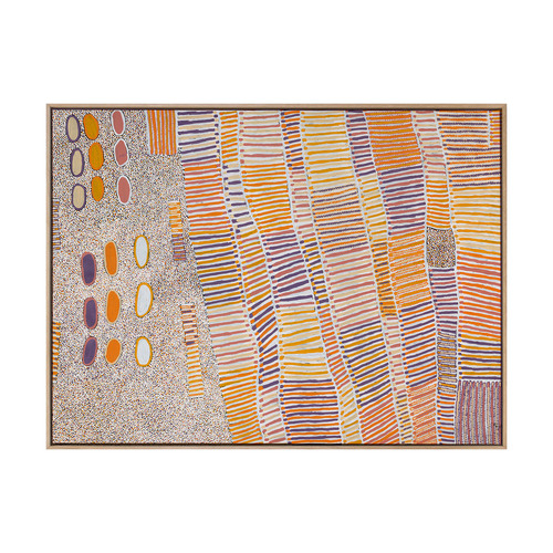 Lupul Jukurrpa Orange Canvas Wall Art
