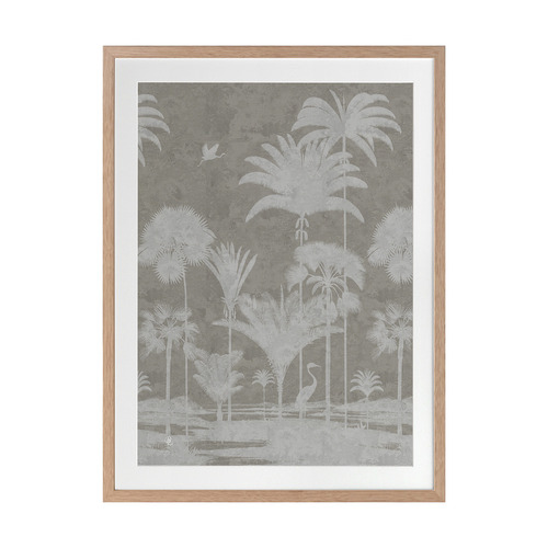 Shadow Palms Beige I Printed Wall Art