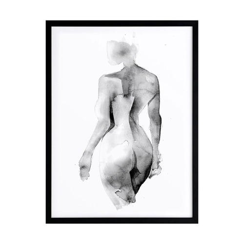 Flawless Female Charcoal I Printed Wall Art