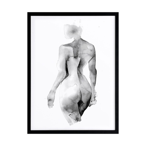 Flawless Female Charcoal I Printed Wall Art