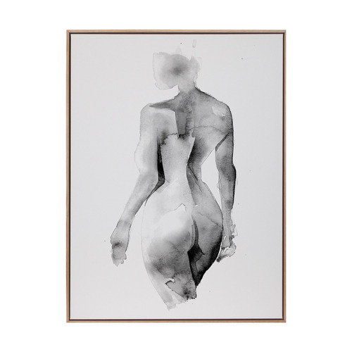 Flawless Female Charcoal I Printed Wall Art