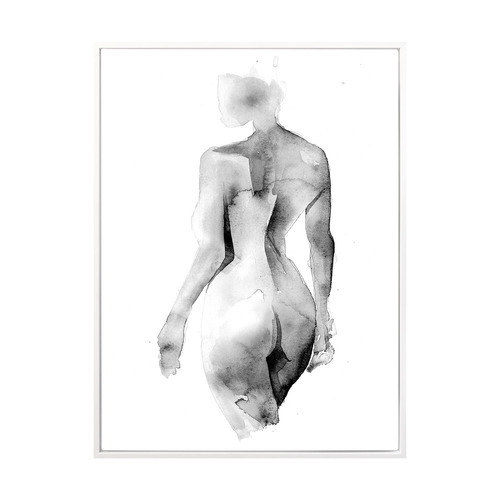 Flawless Female Charcoal I Printed Wall Art
