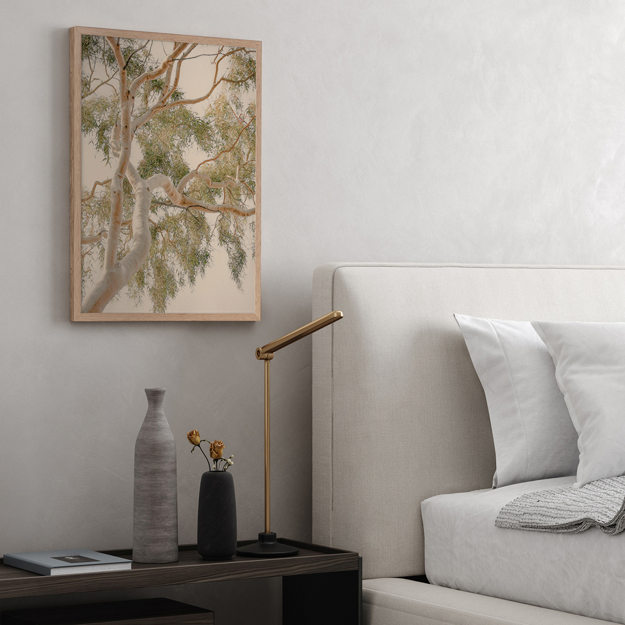 Golden Hour Gum Tree Printed Wall Art