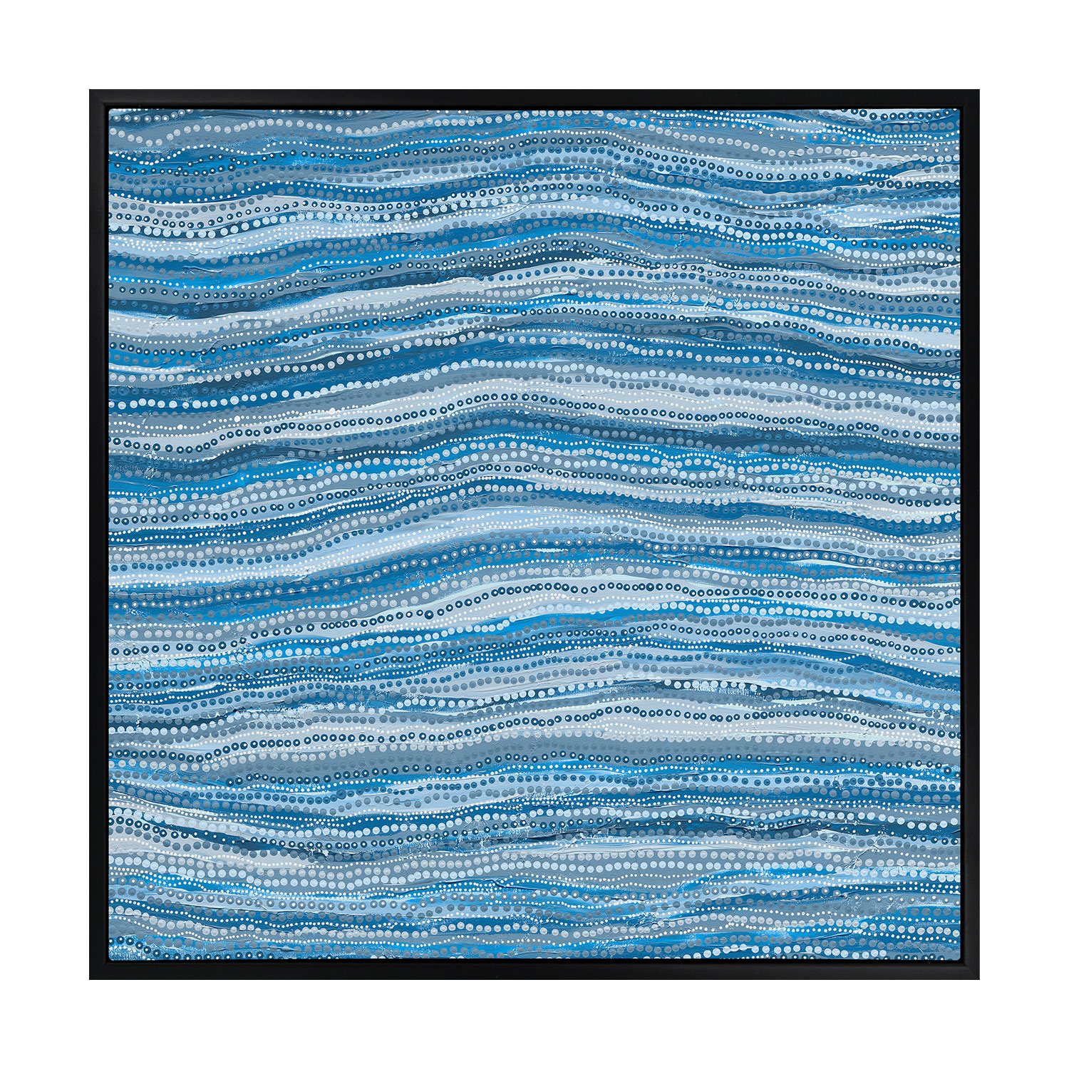 Dhaagun Blue Canvas Wall Art