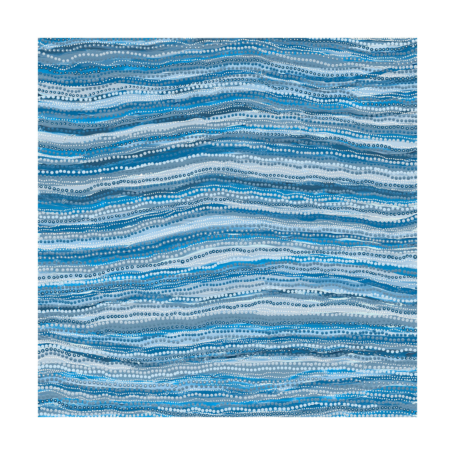 Dhaagun Blue Canvas Wall Art