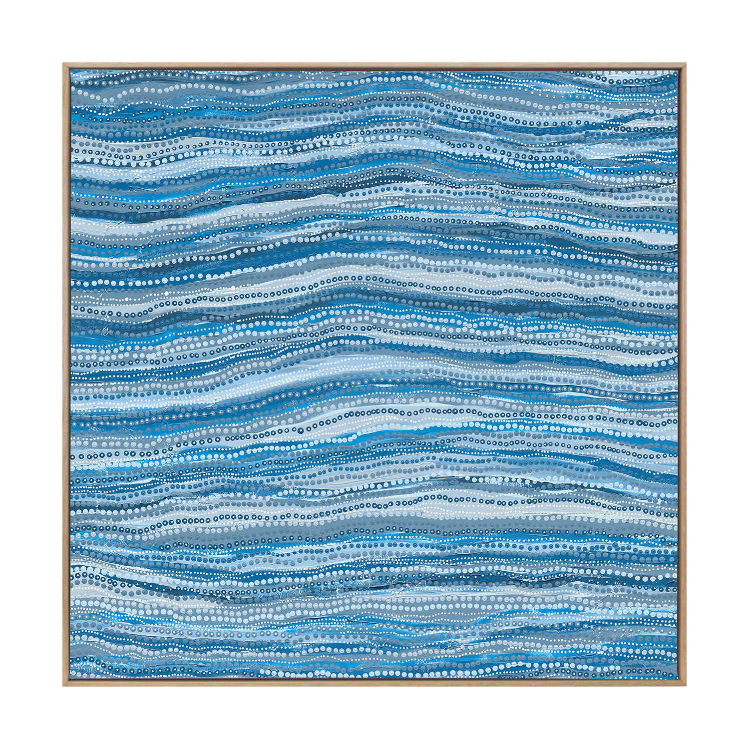 Dhaagun Blue Canvas Wall Art