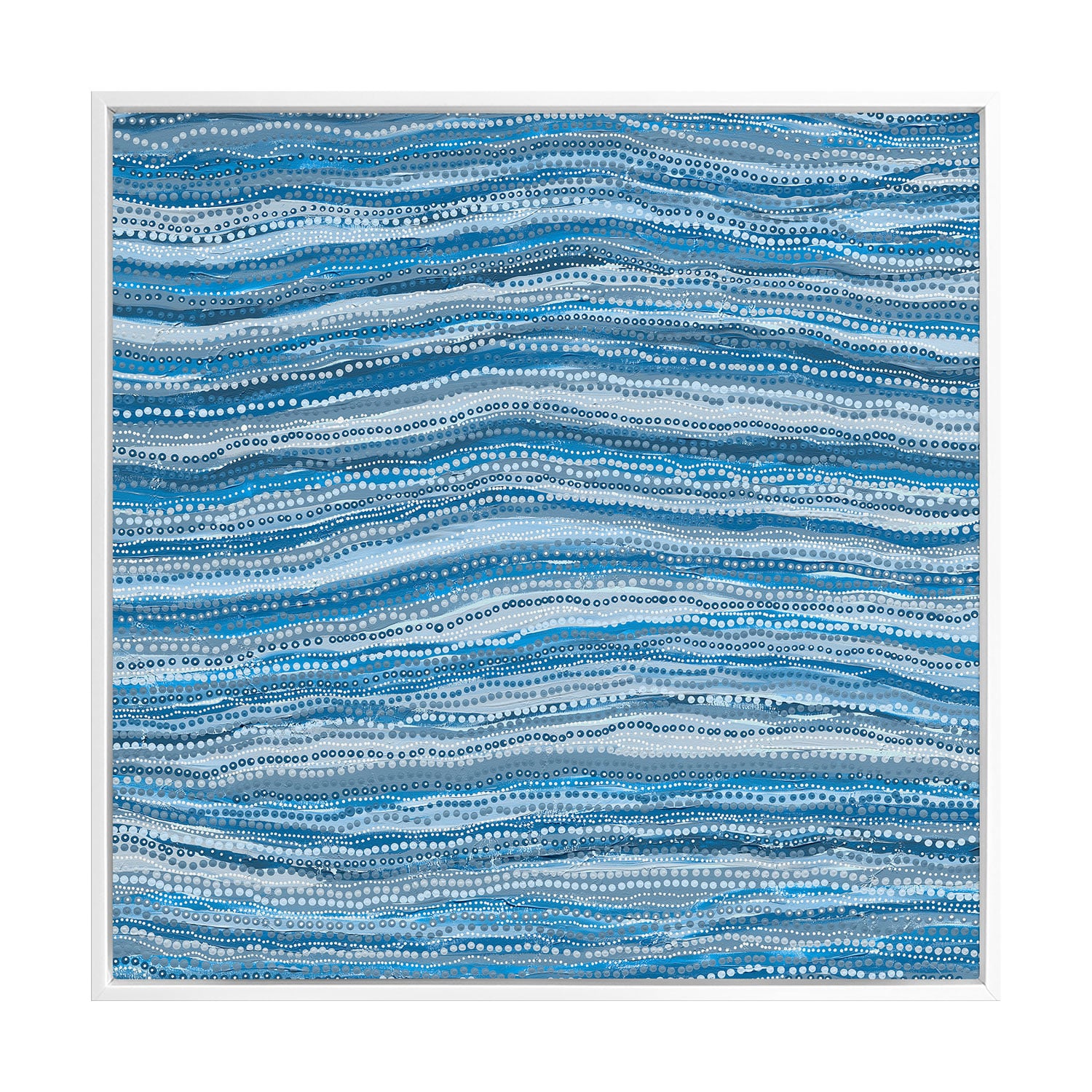 Dhaagun Blue Canvas Wall Art