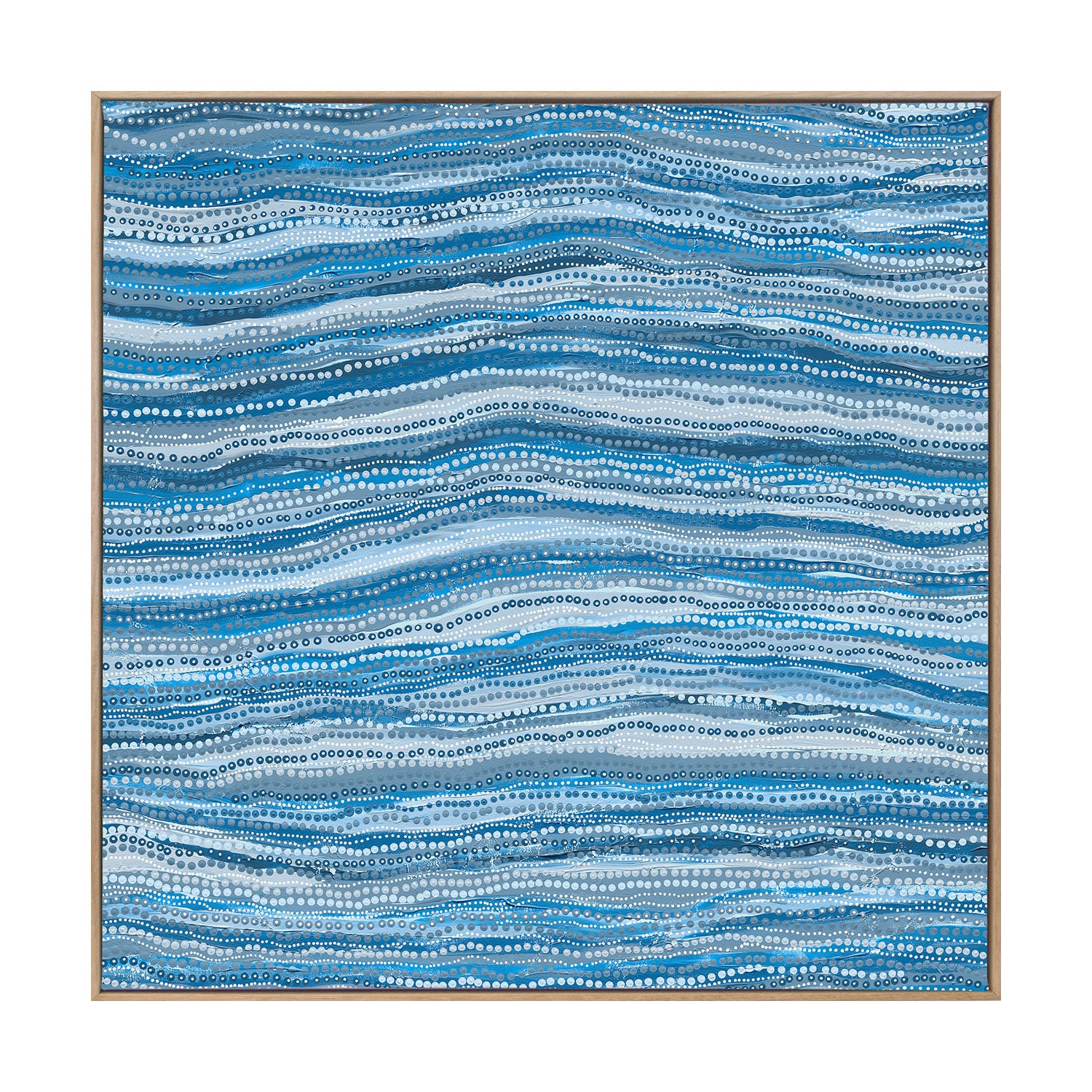 Dhaagun Blue Canvas Wall Art