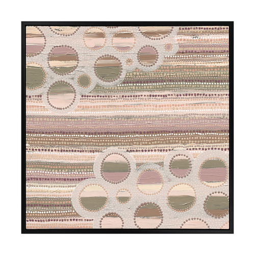 Wiradjuri Yiramiilan Purple Canvas Wall Art