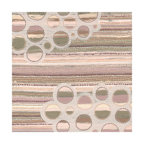 Wiradjuri Yiramiilan Purple Canvas Wall Art