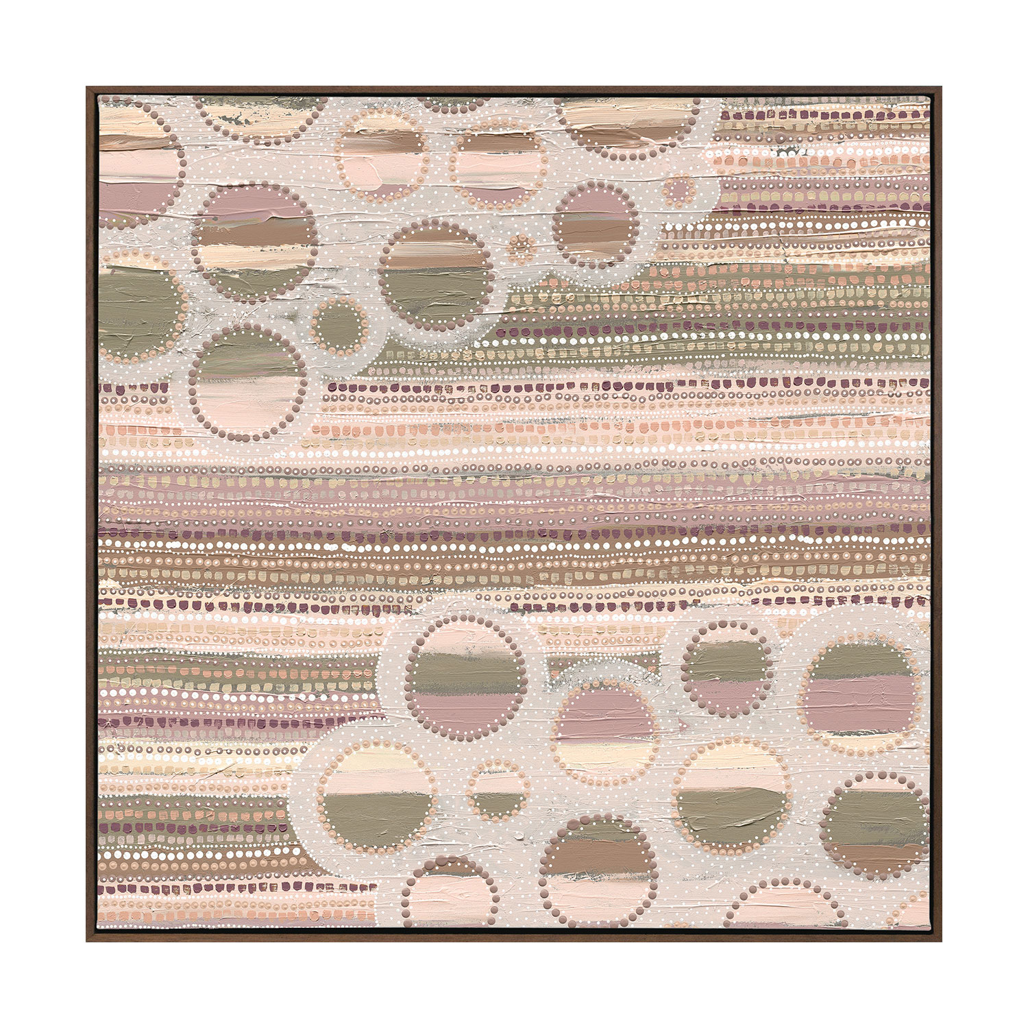 Wiradjuri Yiramiilan Purple Canvas Wall Art
