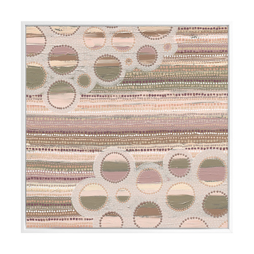 Wiradjuri Yiramiilan Purple Canvas Wall Art