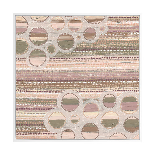 Wiradjuri Yiramiilan Purple Canvas Wall Art