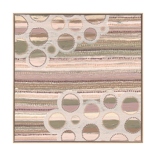 Wiradjuri Yiramiilan Purple Canvas Wall Art