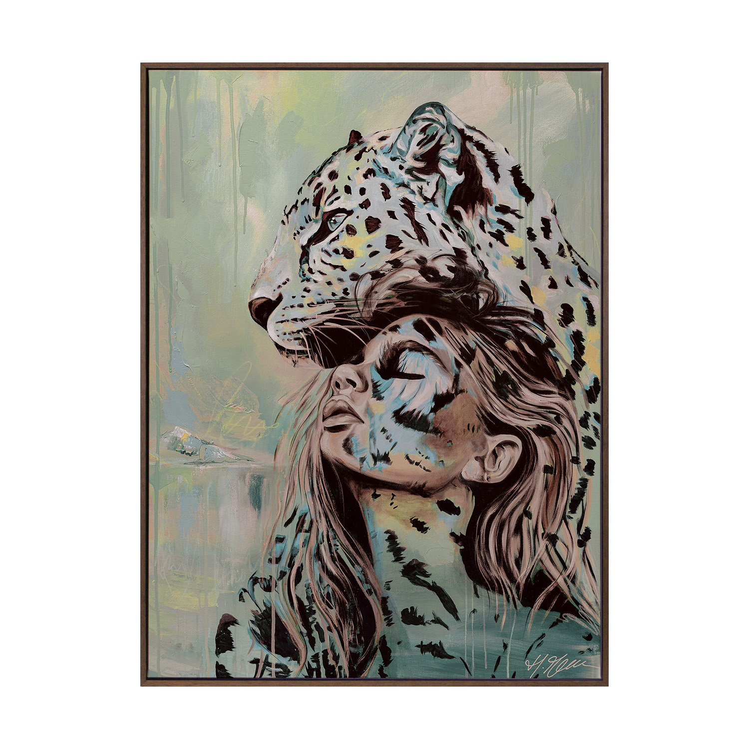 Protect Your Peace Teal Printed Wall Art