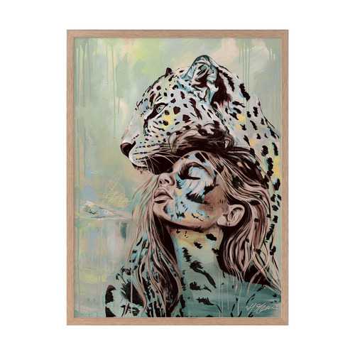 Protect Your Peace Teal Printed Wall Art