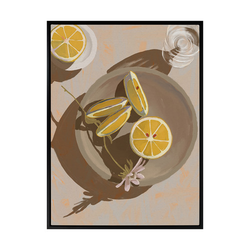 Lemon Yellow Printed Wall Art