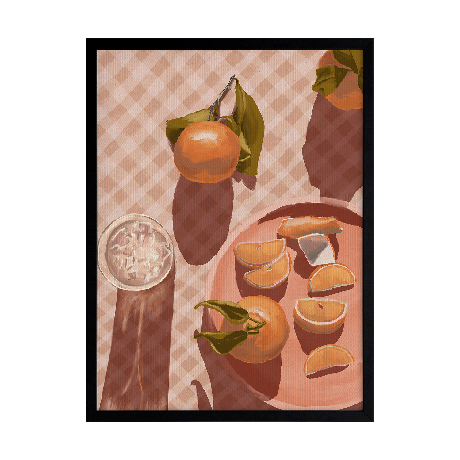 Sunset Mandarins Printed Wall Art