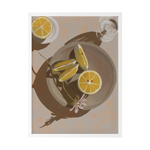 Lemon Yellow Printed Wall Art