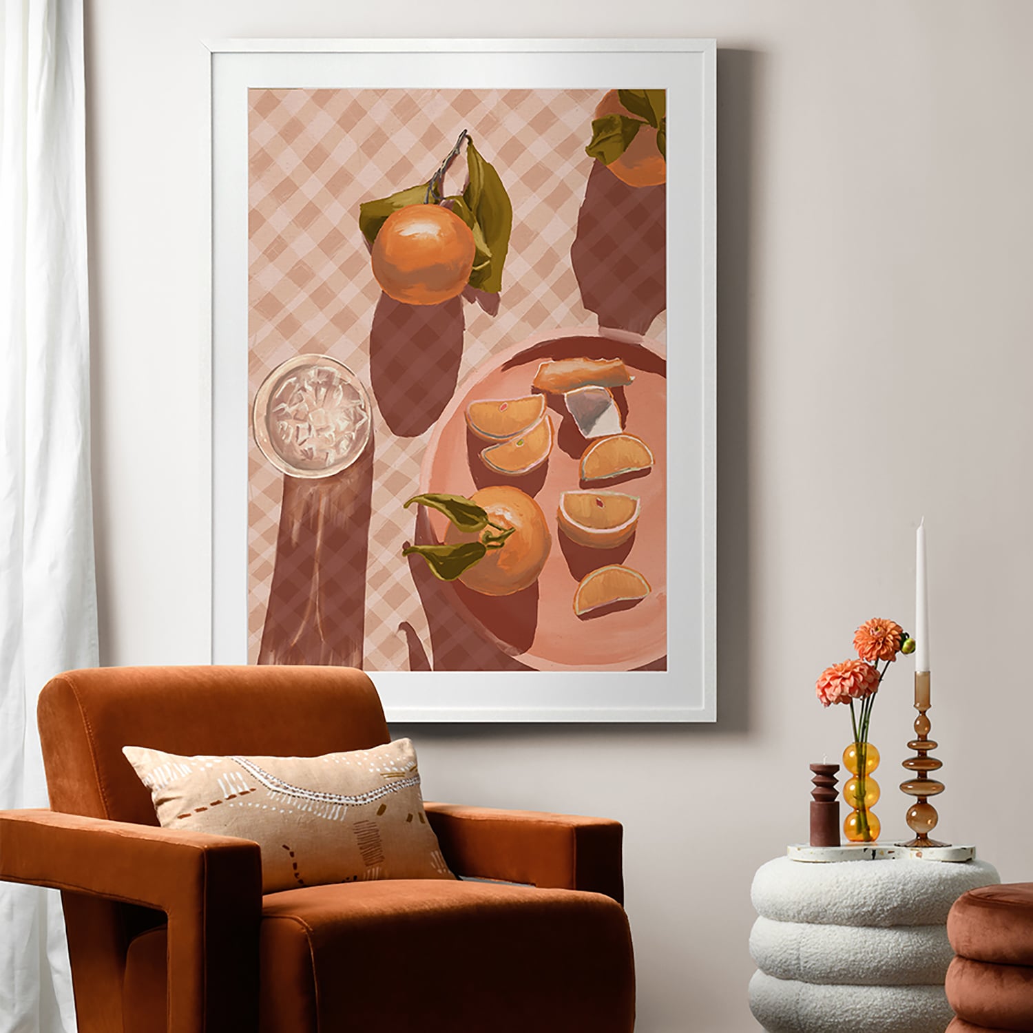 Sunset Mandarins Printed Wall Art