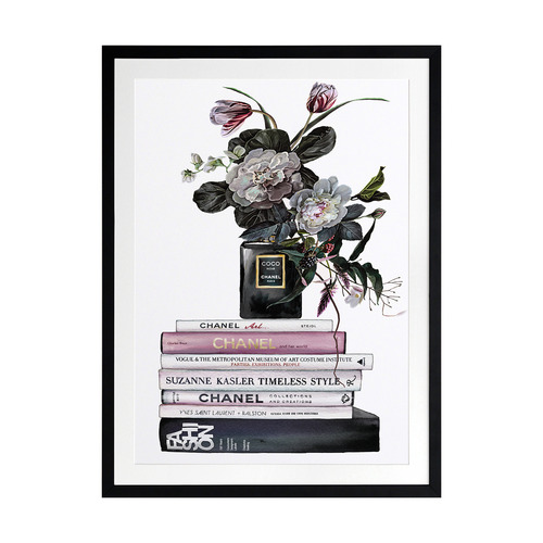 Decadent Chanel Noir Printed Wall Art