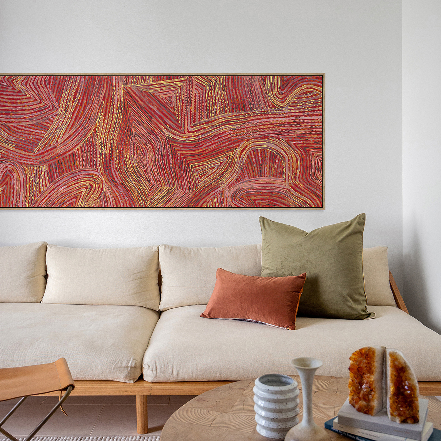 Alcove Studio Mina Mina Jukurrpa IV Canvas Wall Art Temple & ster