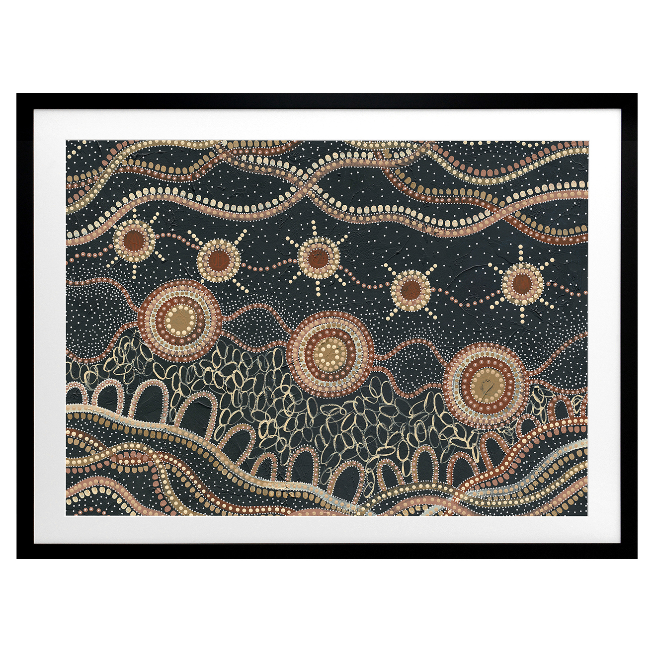 Murriyang Deep Blue Printed Wall Art